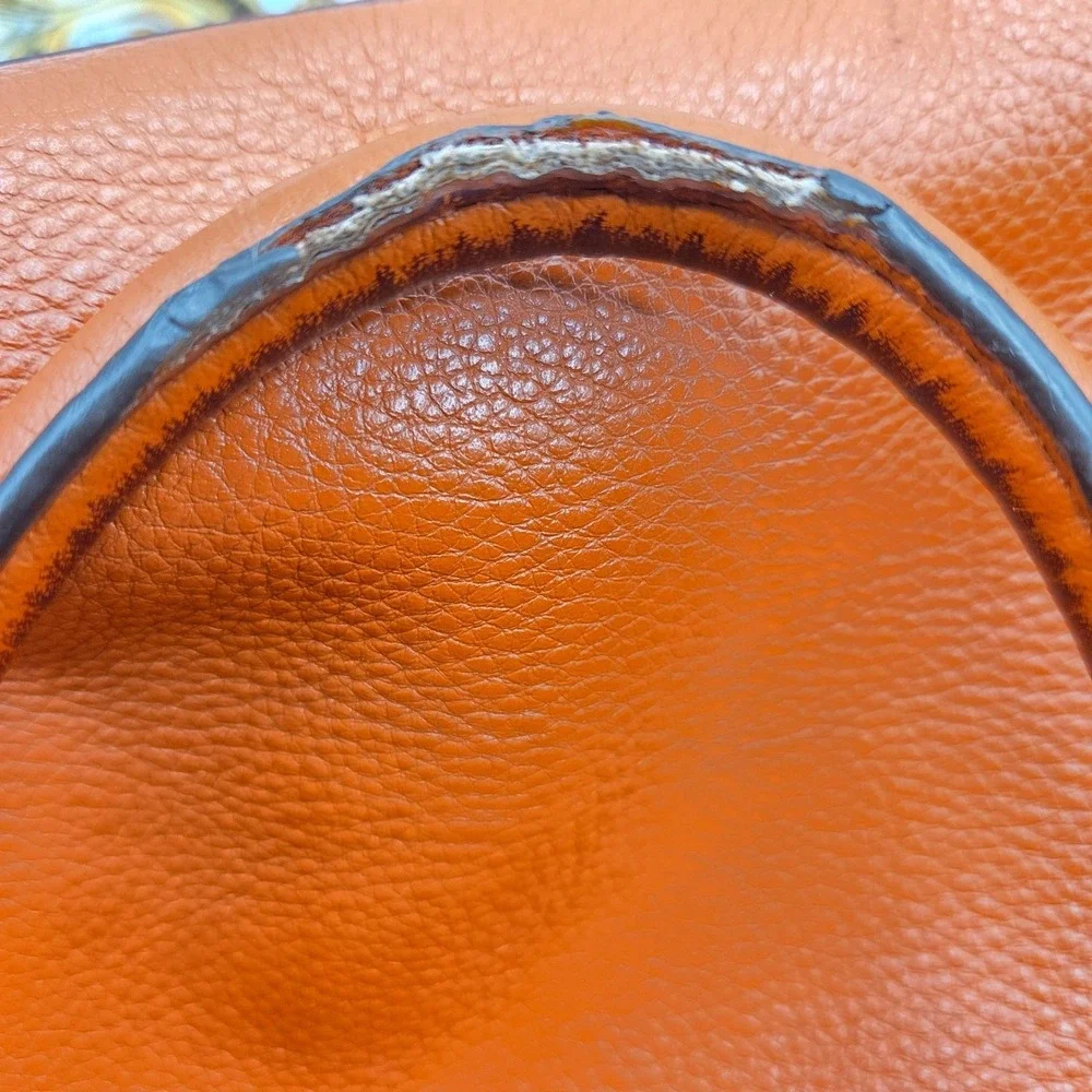 Michael Kors Cognac Leather Tote Large Satchel Shoulder Bag Quiet Luxury